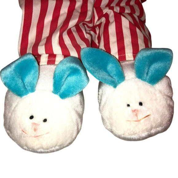 VTG 1996 ERNIE NIGHT TIME TALKING PLUSH BUNNY SLIPPERS STUFFED ANIMAL SESAME ST - Picture 3 of 4